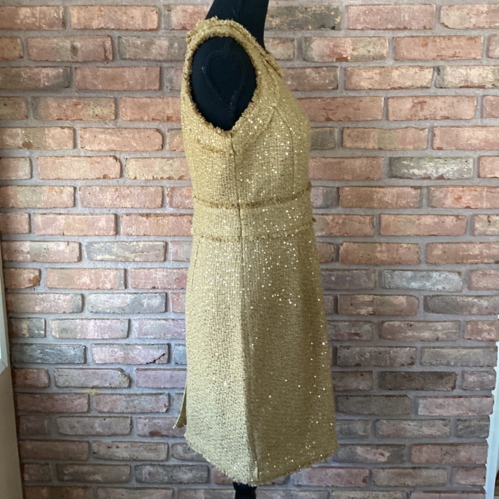 Michael Michael Kors Sequined Camel Hair Dress 8P NWT - Picture 10 of 16